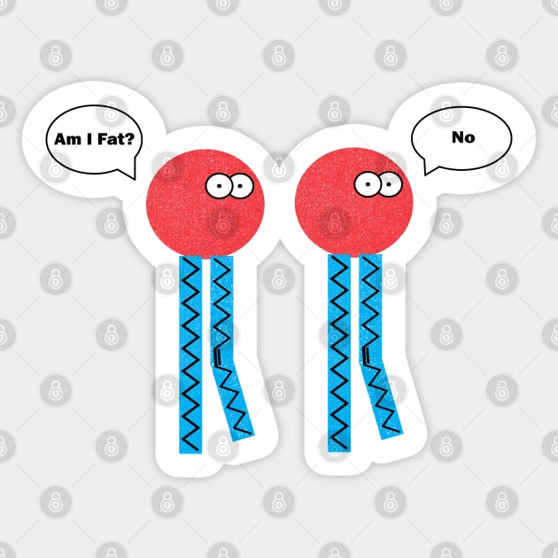 Am I Fat? Lipids hanging out on the bilayer Sticker by Geektopia